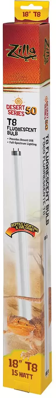 Zilla Desert Series T8 Fluorescent Reptile Terrarium Lamp