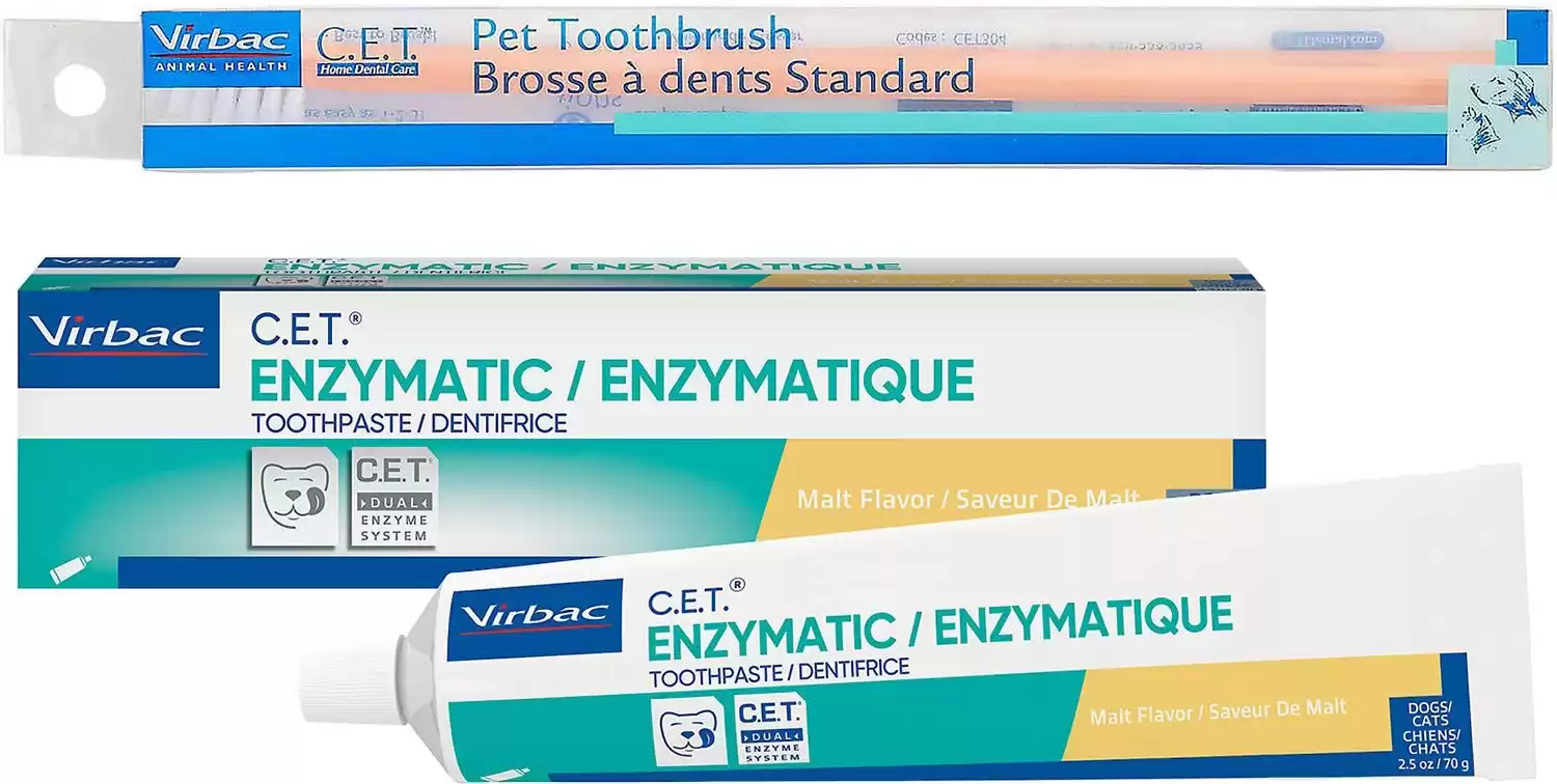 Virbac Enzymatic Toothpaste + Toothbrush