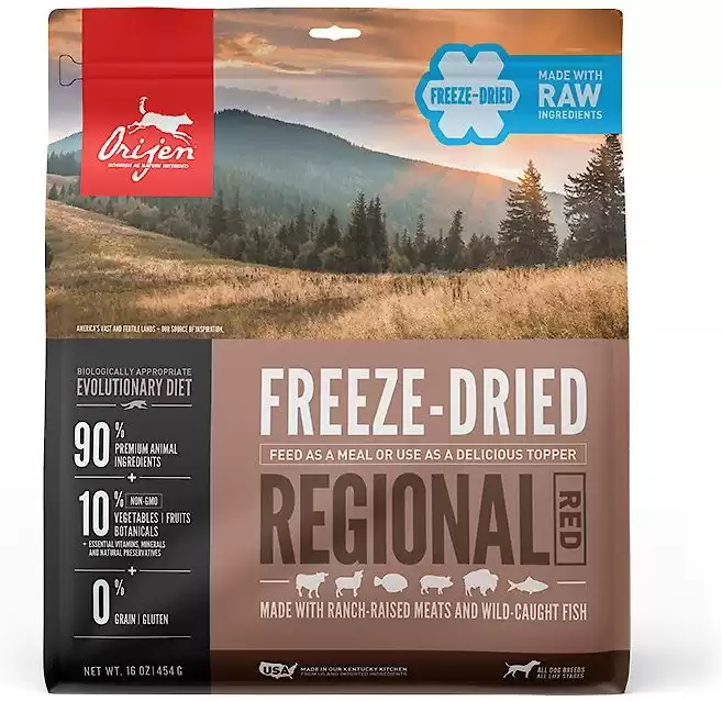 ORIJEN Regional Red Grain-Free Freeze-Dried Dog Food