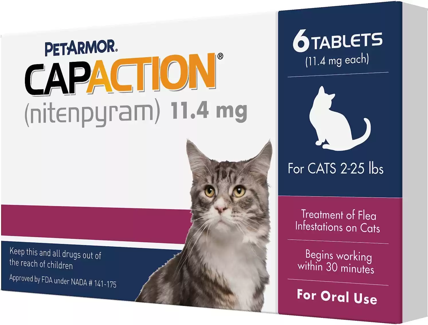 CapAction Flea Tablets for Cats