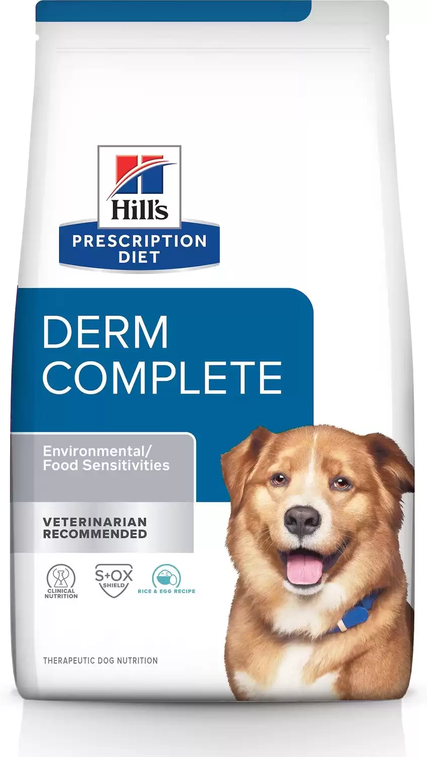 Hill's Prescription Diet Derm Complete Dry Dog Food