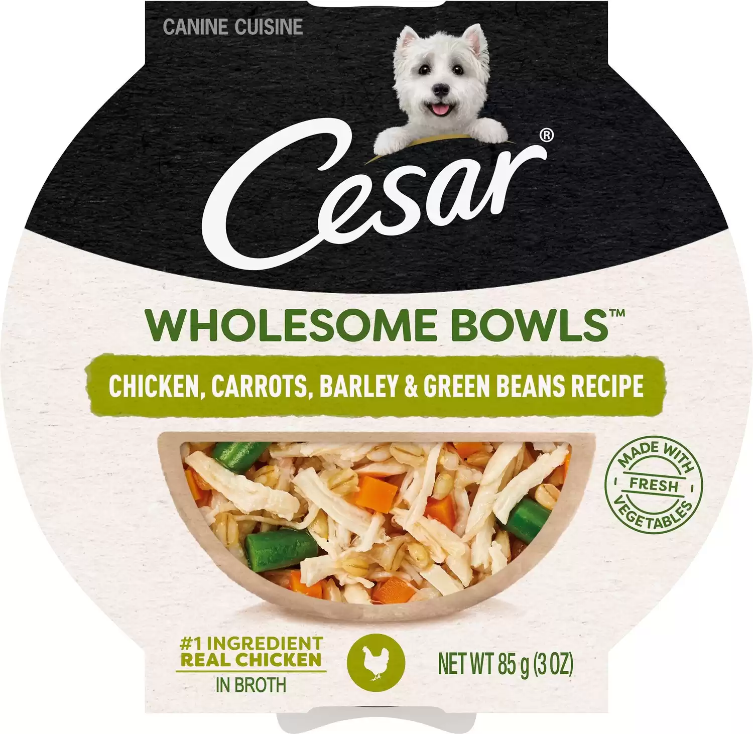 Cesar Wholesome Bowls Chicken, Carrots, Barley & Green Beans Recipe
