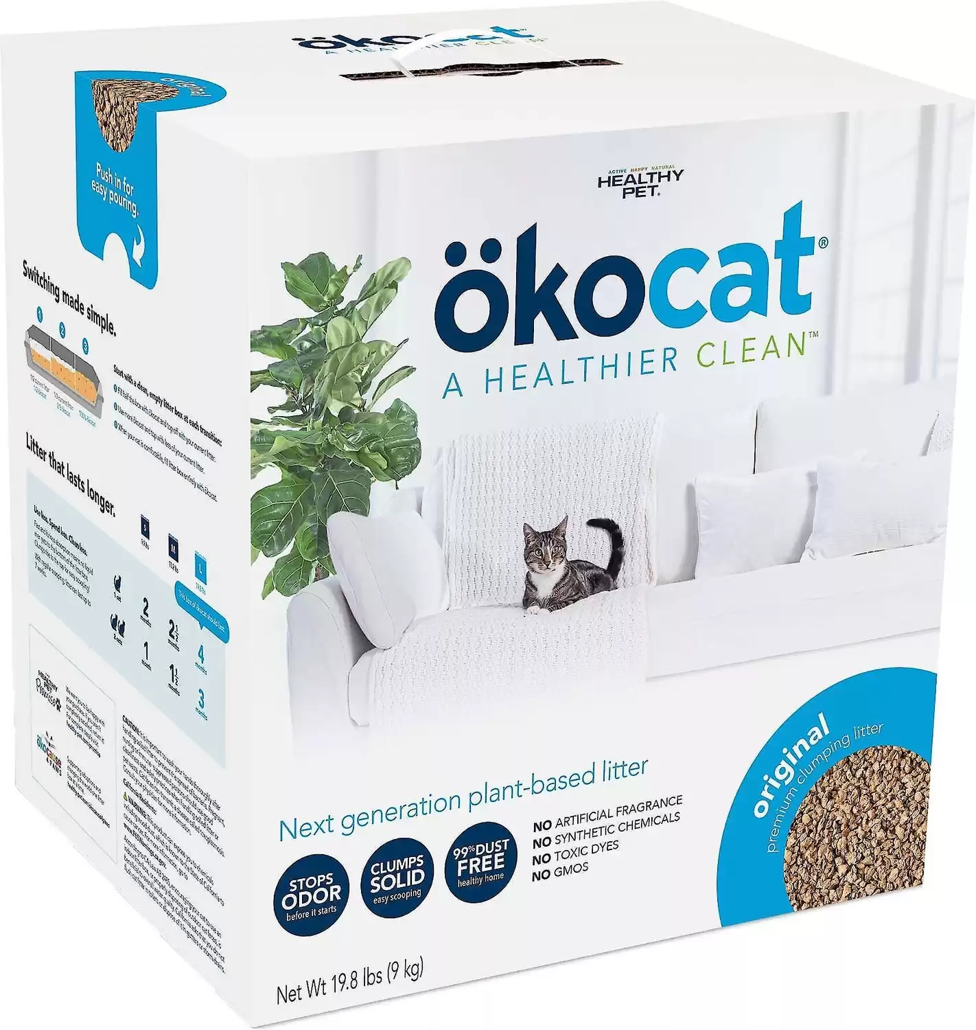 Okocat Original Premium Wood Clumping Cat Litter