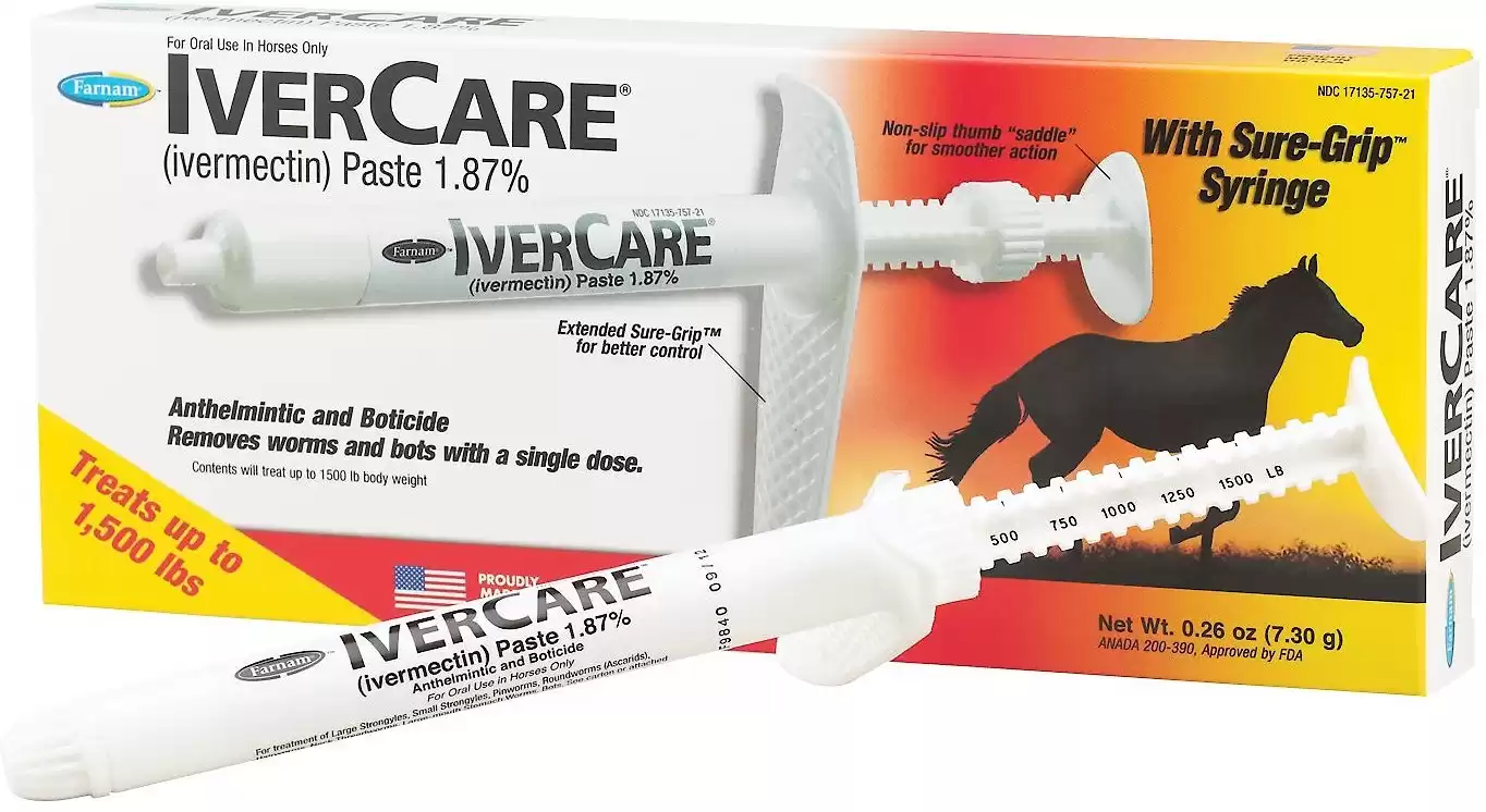 Farnam Ivercare Horse Dewormer Paste, Apple Flavor