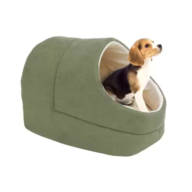 Jespet Cave Covered Dog Bed