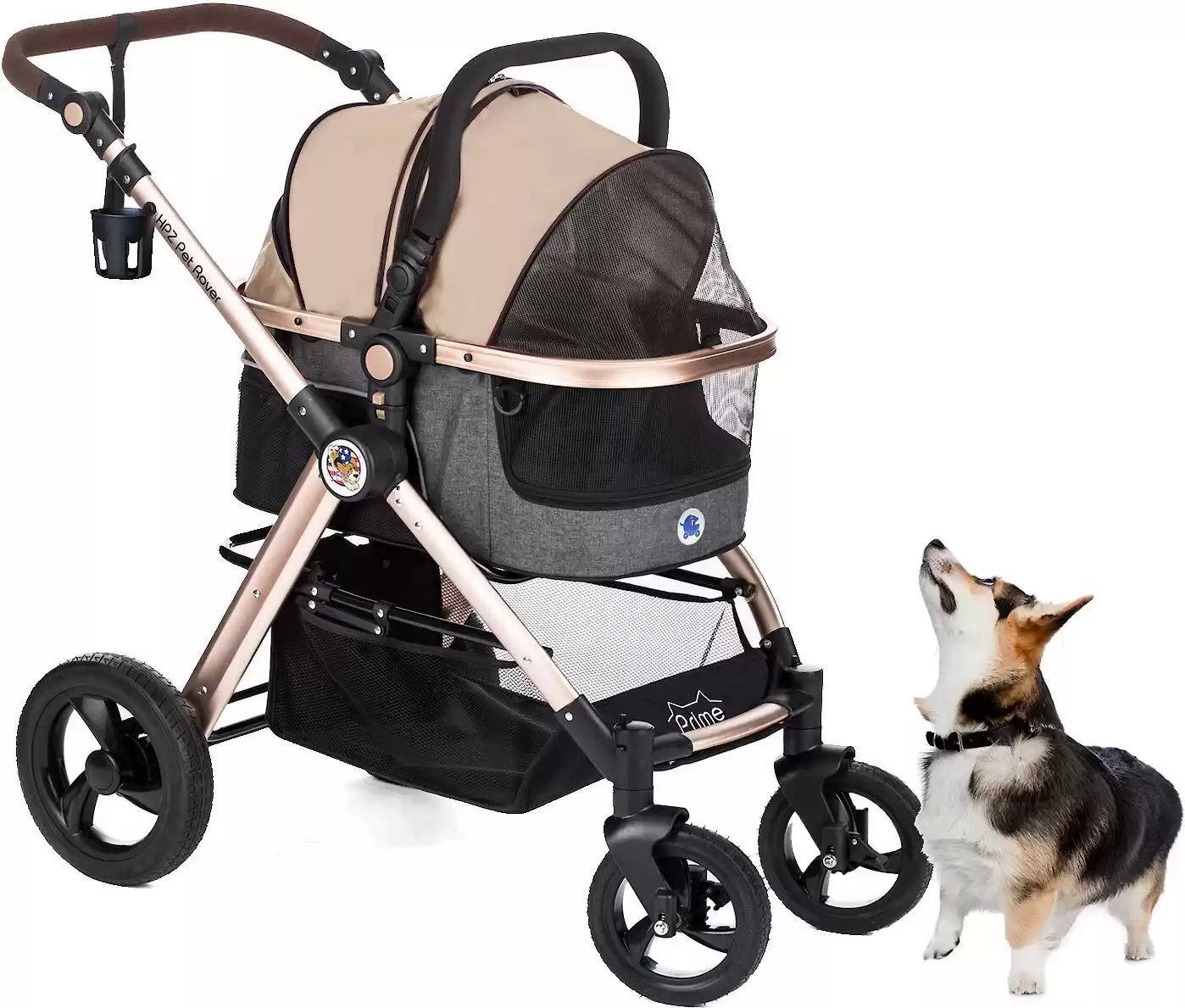 HPZ Pet Rover Luxury Carrier, Car Seat & Pet Stroller