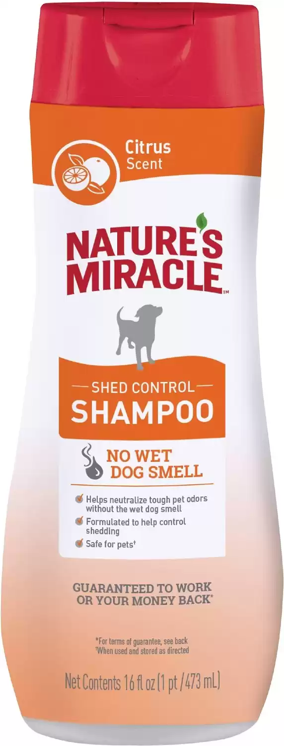 Nature’s Miracle Natural Shed Control Dog Shampoo & Conditioner