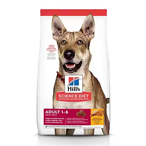 Hill’s Science Diet Dry Dog Food, Adult, Chicken & Barley Recipe, 15 lb. Bag