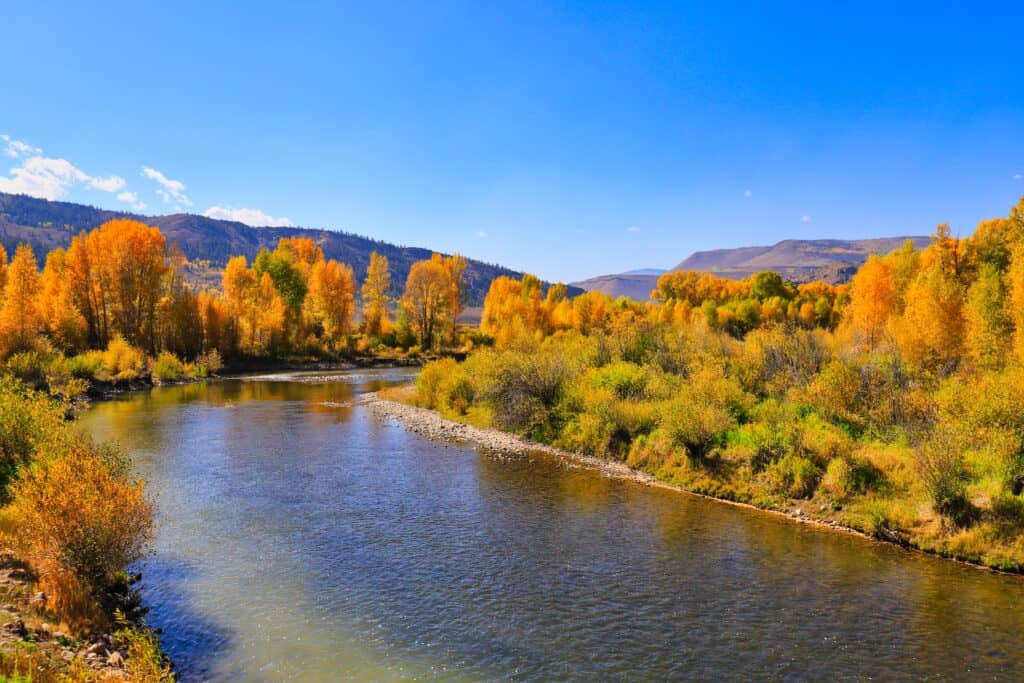 The Colorado River near Granby, Colorado.