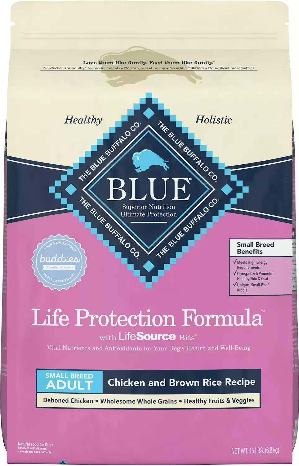 Blue Buffalo Life Protection Formula Small Breed Adult Chicken & Brown Rice Recipe Dry Dog Food