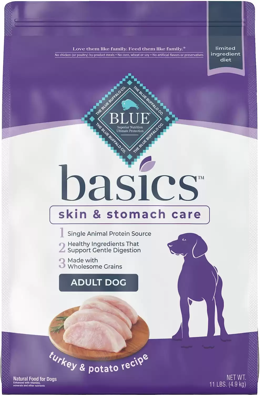 Blue Buffalo Basics Skin & Stomach Care Turkey & Potato