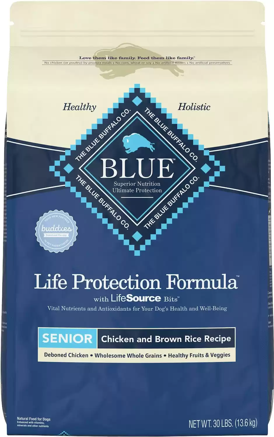 Blue Buffalo Life Protection Formula Senior Chicken & Brown Rice Recipe