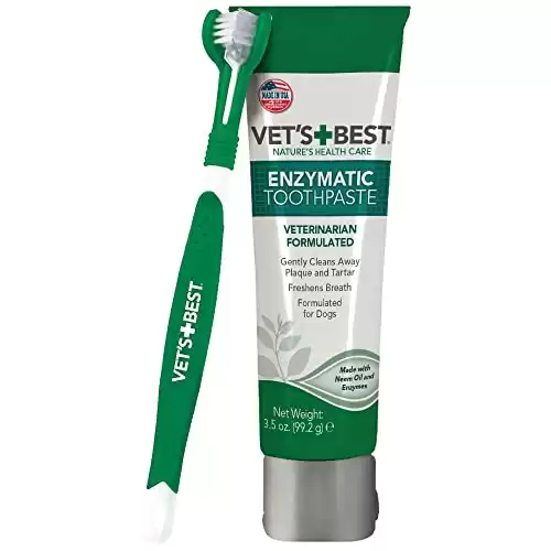 Vet’s Best Enzymatic Teeth Cleaning and Fresh Breath Dental Care Gel