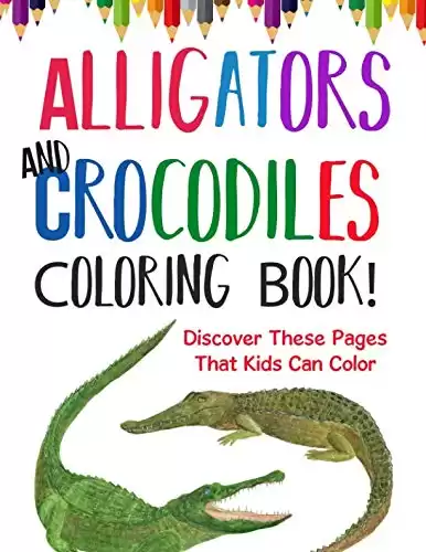 Alligators And Crocodiles Coloring Book! Discover These Pages That Kids Can Color