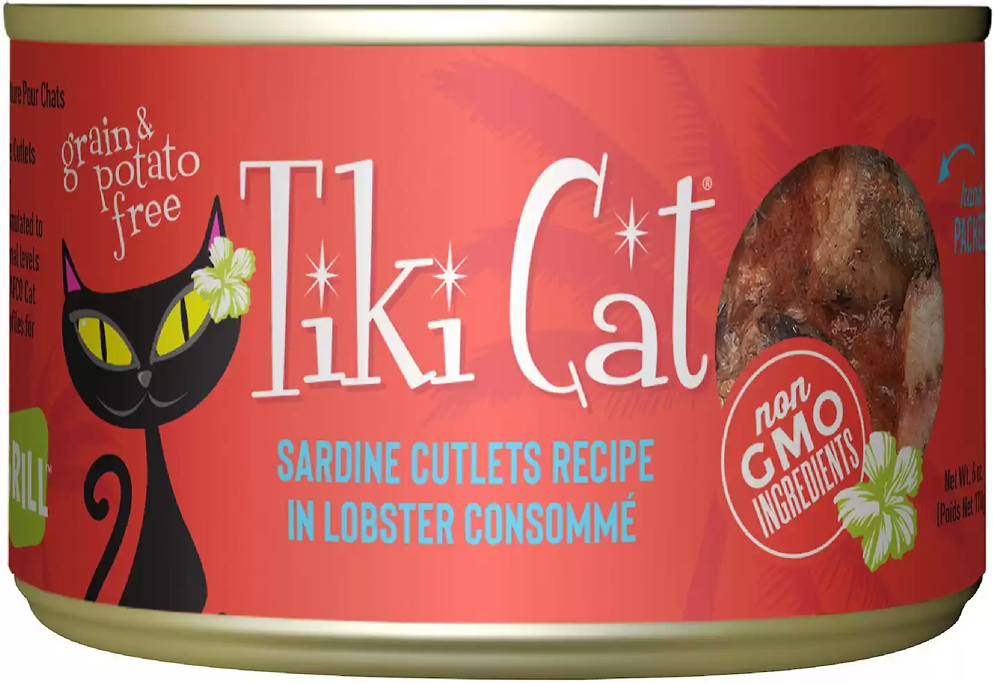 Tiki Cat Bora Bora Grill Sardine Cutlets in Lobster Consomme