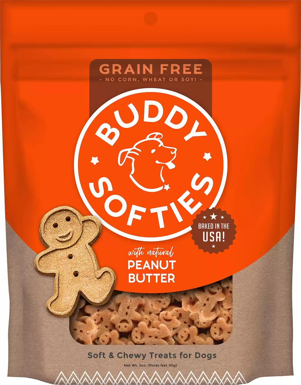 Buddy Biscuits Grain-Free Soft & Chewy with Peanut Butter Dog Treats