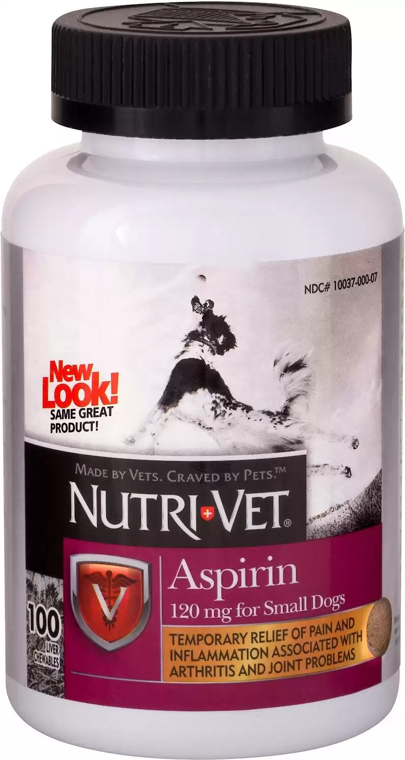 Nutri-Vet Aspirin Medication for Pain for Small Breed Dogs