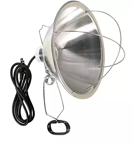 Woods 166SW Clamp Lamp with 10 Inch Reflector and Bulb Guard