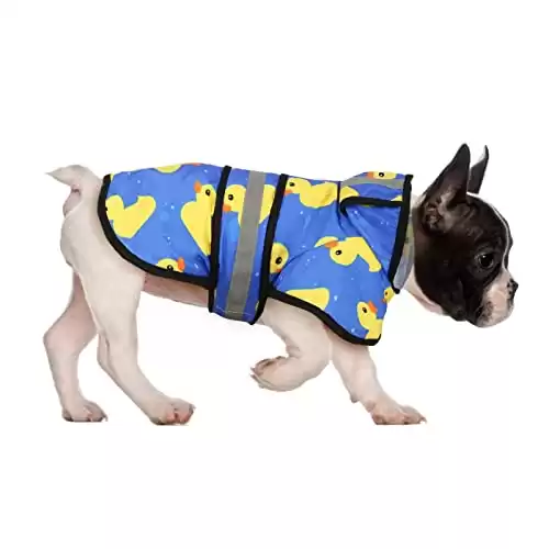 HDE Dog Raincoat Hooded Slicker Poncho