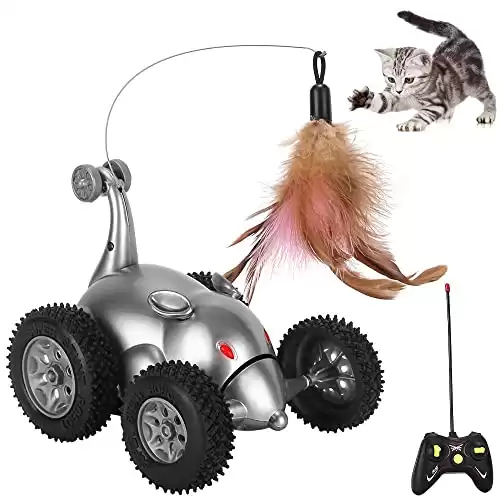 SlowTon Remote Cat Feather Toy