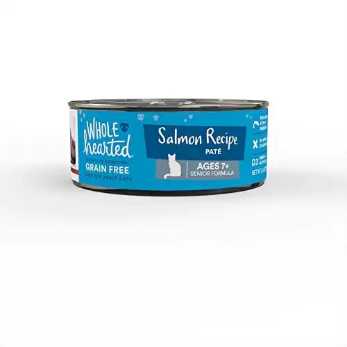 WholeHearted Grain Free Salmon Recipe Pate Senior Wet Cat Food