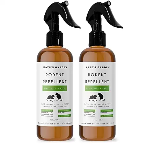 Rodent Repellent Spray with Peppermint Oil to Repel Mice and Rats 2-Pack