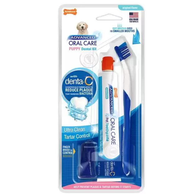 Nylabone Advanced Oral Care Original Flavor Puppy Dental Kit