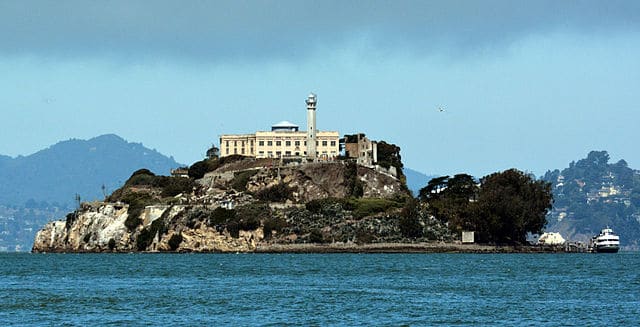 Alcatraz island and prison