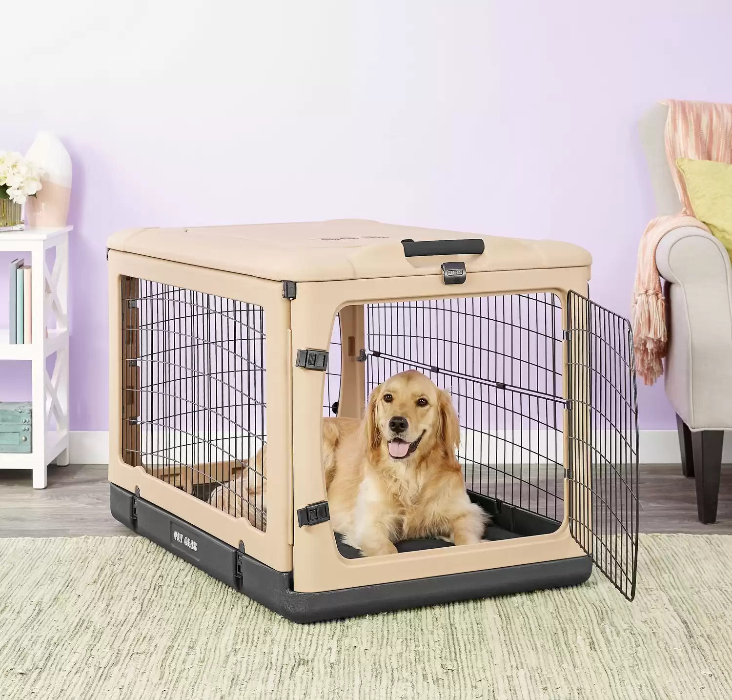 Pet Gear Wire Dog Crate & Fleece Pad