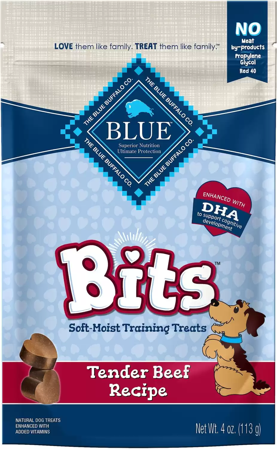 Blue Buffalo Blue Bits Tender Beef Dog Treats