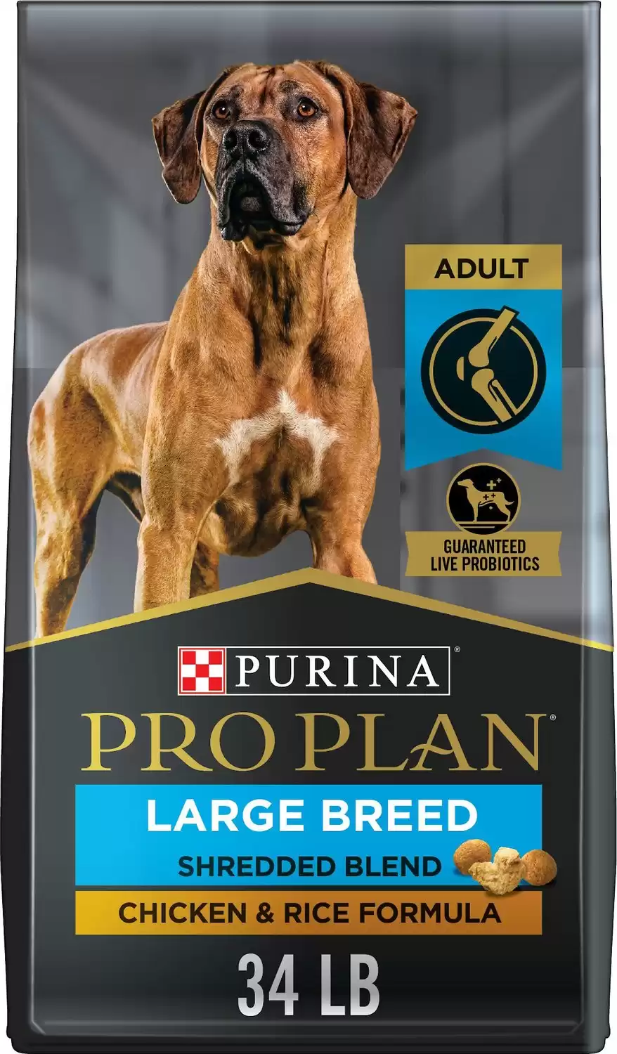 Purina Pro Plan Adult Large Breed Shredded Blend Chicken & Rice Formula