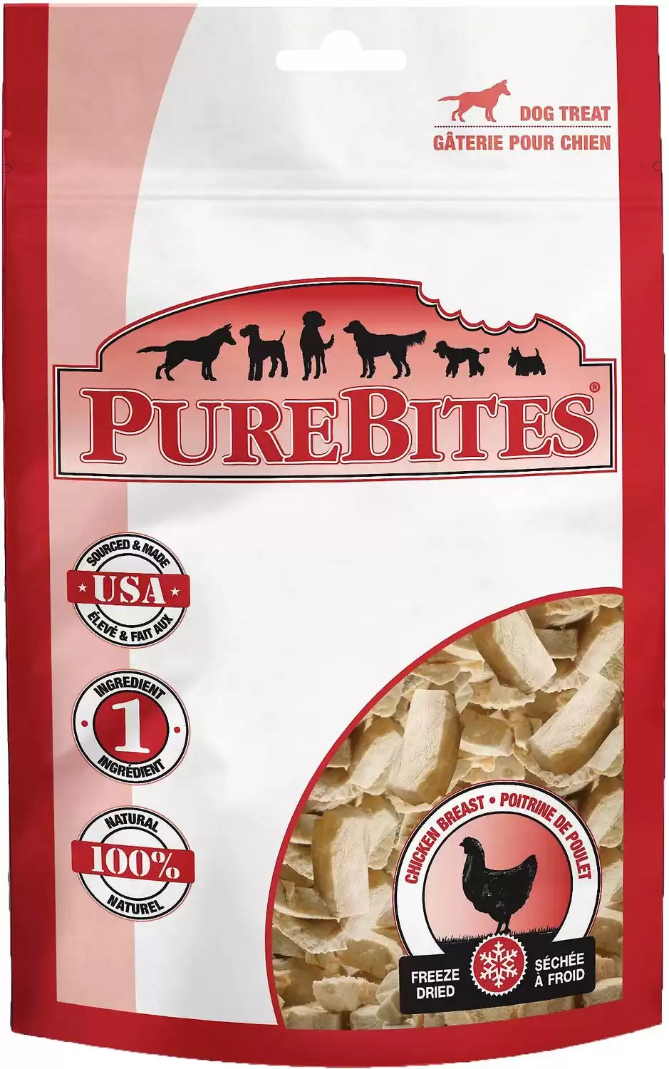 PureBites Chicken Breast Freeze-Dried Raw Dog Treats