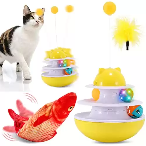 FiGoal Shake and Turntable Cat Toy