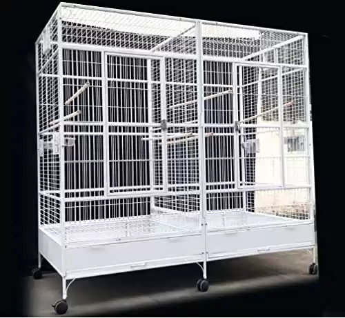 WesternPacific Large Double Macaw Cage with Divider