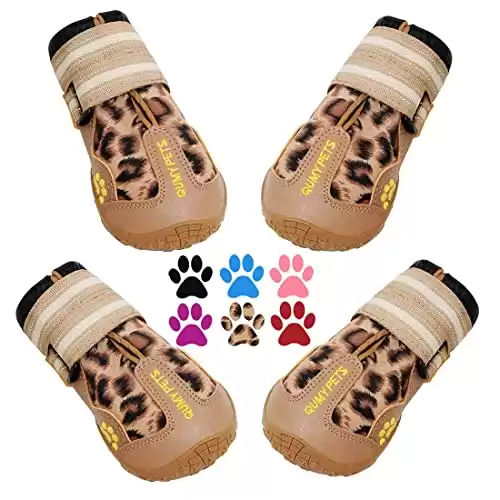 QUMY Waterproof Shoes for Dogs