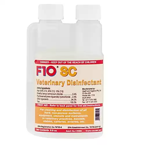 Best Concentrated Option: F10 SC Veterinary Disinfectant 