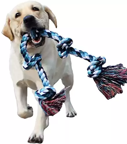 Dog Rope Toys for Aggressive Chewers -- Large & Medium-Sized Dogs