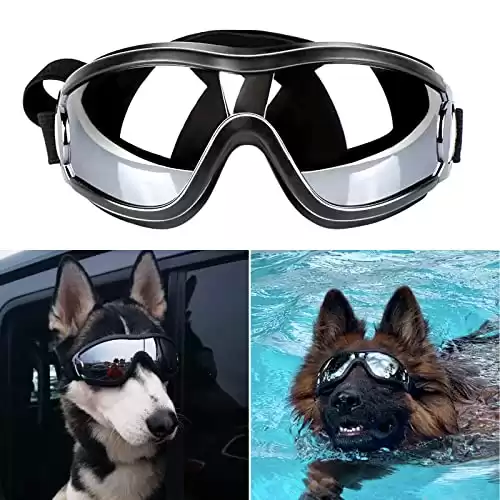 PEDOMUS Dog Goggles for Travel Skiing