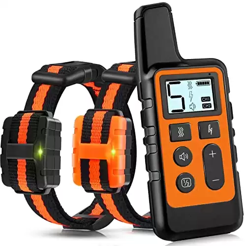 HKZOOI Dog Training Collar, 2 Receiver IPX7