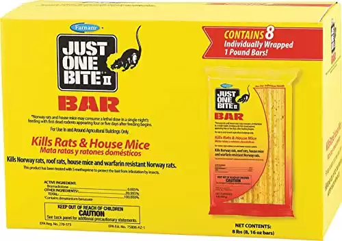 Just One Bite II Rat & Mouse Bar 8pk 8lb