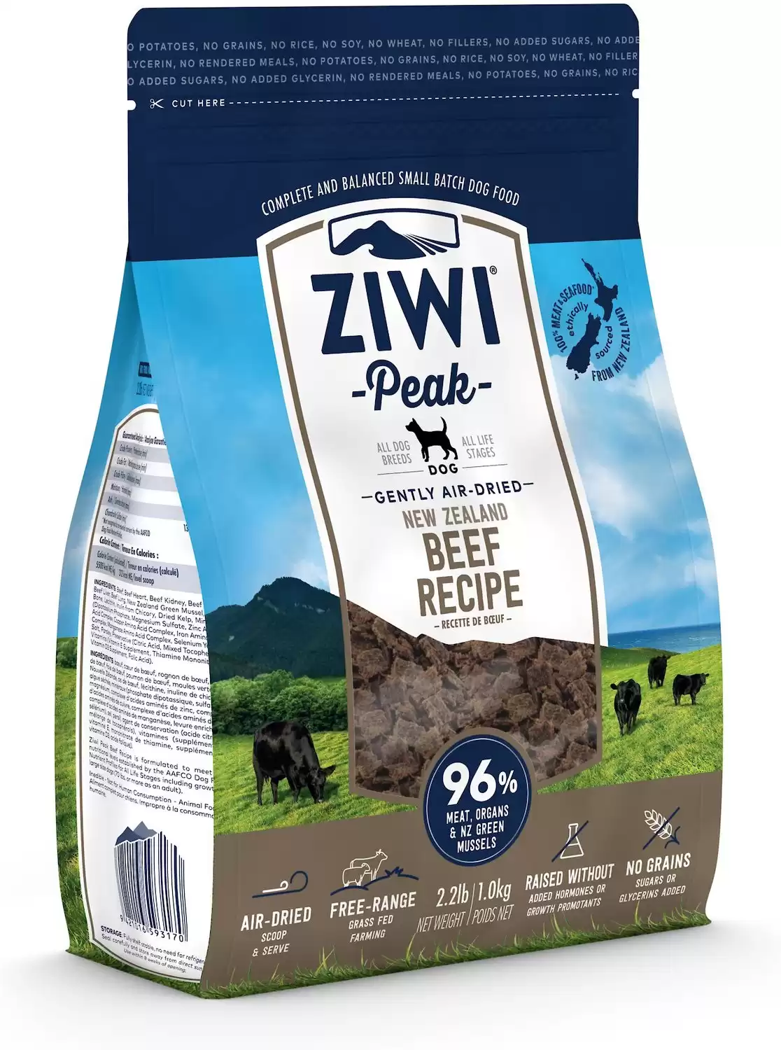 Ziwi Peak Beef Grain-Free Air-Dried Dog Food