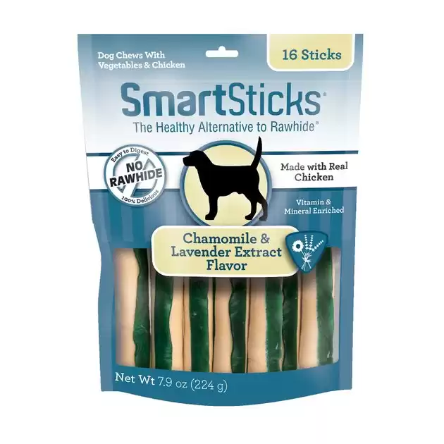 SmartBones SmartSticks Chamomile & Lavender Flavor Chews