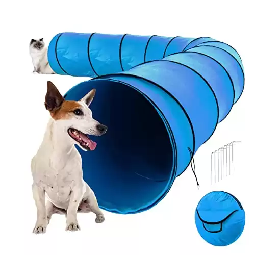 Houseables Dog Tunnel Agility Equipment