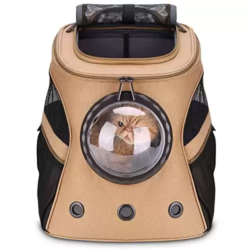 LOLLIMEOW Large Cat Backpack Carrier with Bubble