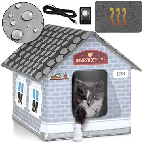PETYELLA Heated Cat House