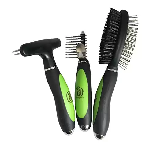 PET MAGASIN Professional Dog Grooming Brushes (Pack of 3)