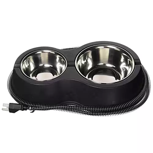 K&H Pet Products Thermo-Kitty Café Outdoor Heated Cat Bowl
