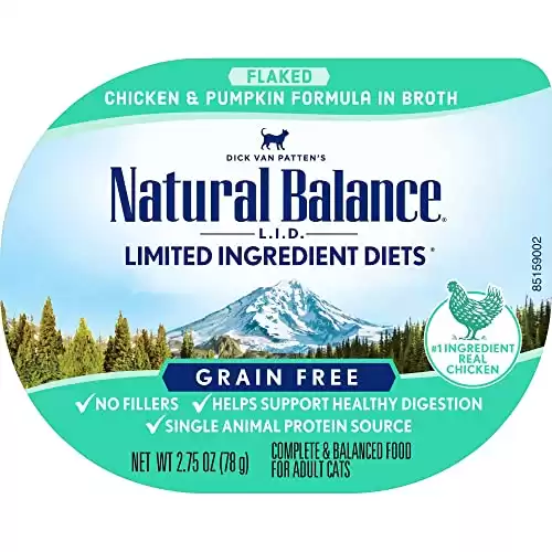 Natural Balance Limited Ingredient Diet Chicken & Pumpkin in Broth Grain-Free Wet Adult Cat Food