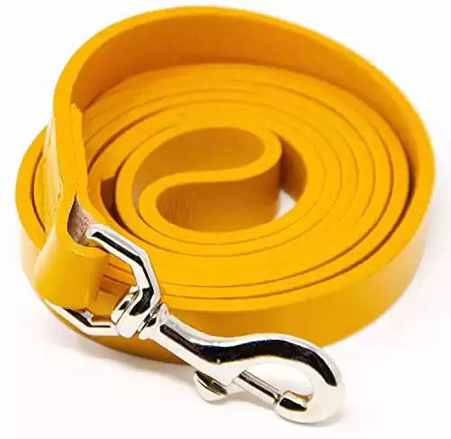 Logical Leather Dog Leash Water Resistant Leather Lead