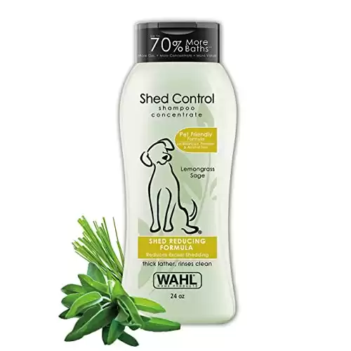 Wahl Shed Control Pet Shampoo for Animal Shedding & Dander